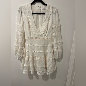 Zimmermann White Lace Dress